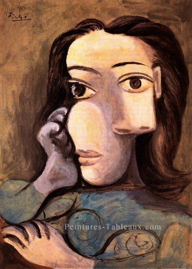 Bust of Femme 5 1940 cubism Pablo Picasso Peintures à l'huile